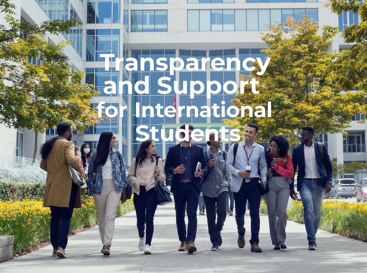 Transparency and support for international students